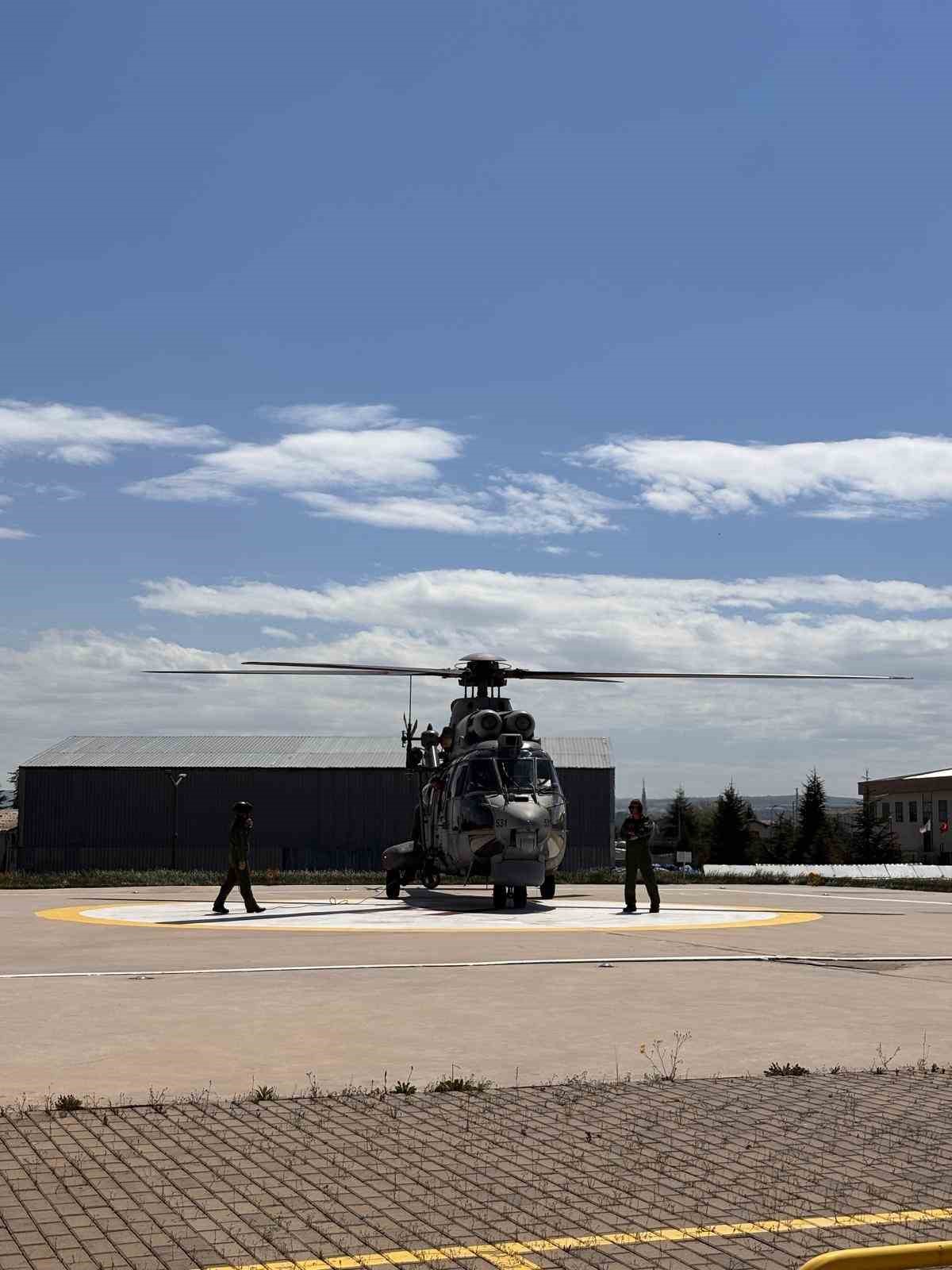 Hastanede nefes kesen helikopterli tatbikat gerçeği aratmadı