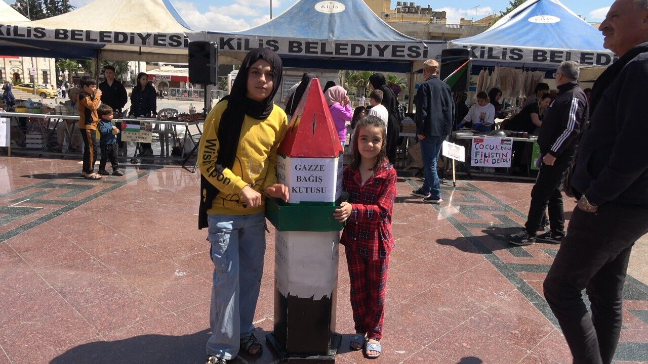 Kilis’te Gazze için hayır çarşısı
