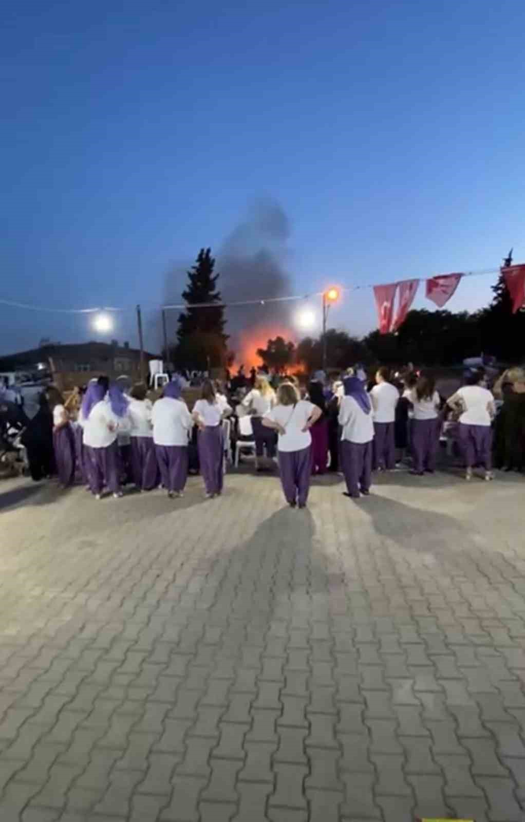 Şalvar gecesi zehir oldu...Havai fişekler köyü yakıyordu