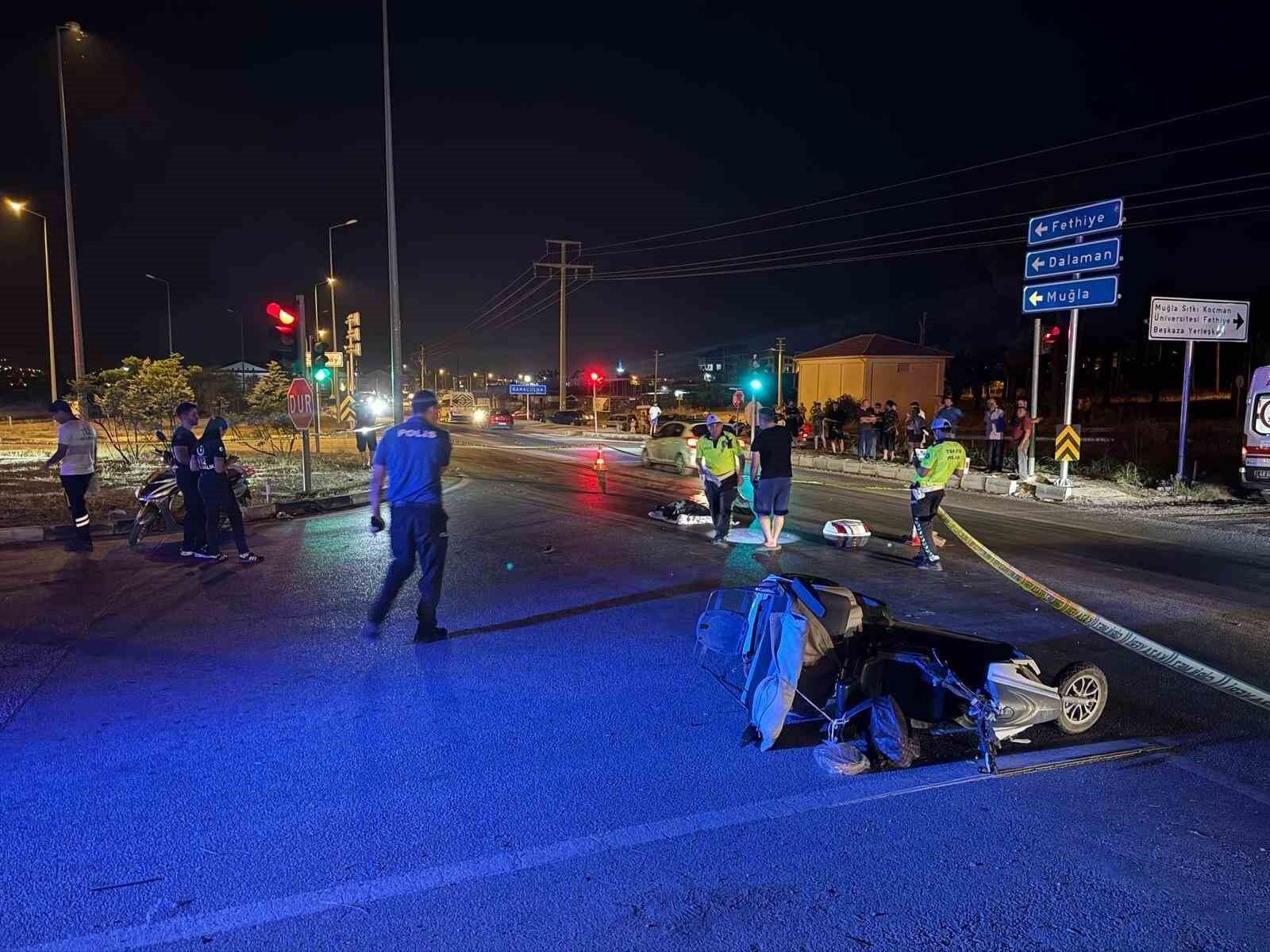 Tırla çarpışan motosiklet sürücüsü hayatını kaybetti