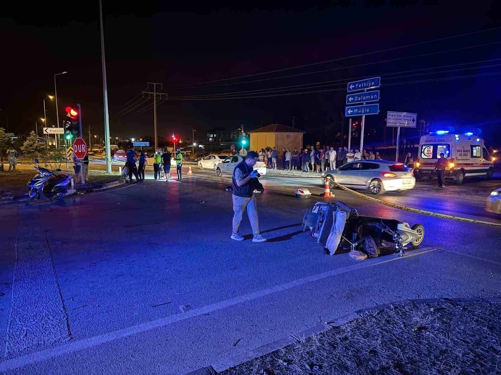 Tırla çarpışan motosiklet sürücüsü hayatını kaybetti