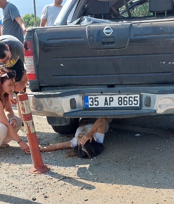 Takla atan kamyonette 1 ölü, 2 yaralı