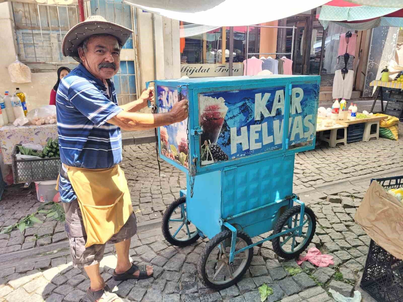 Sedat amca, pazarın ateşini düşürüyor