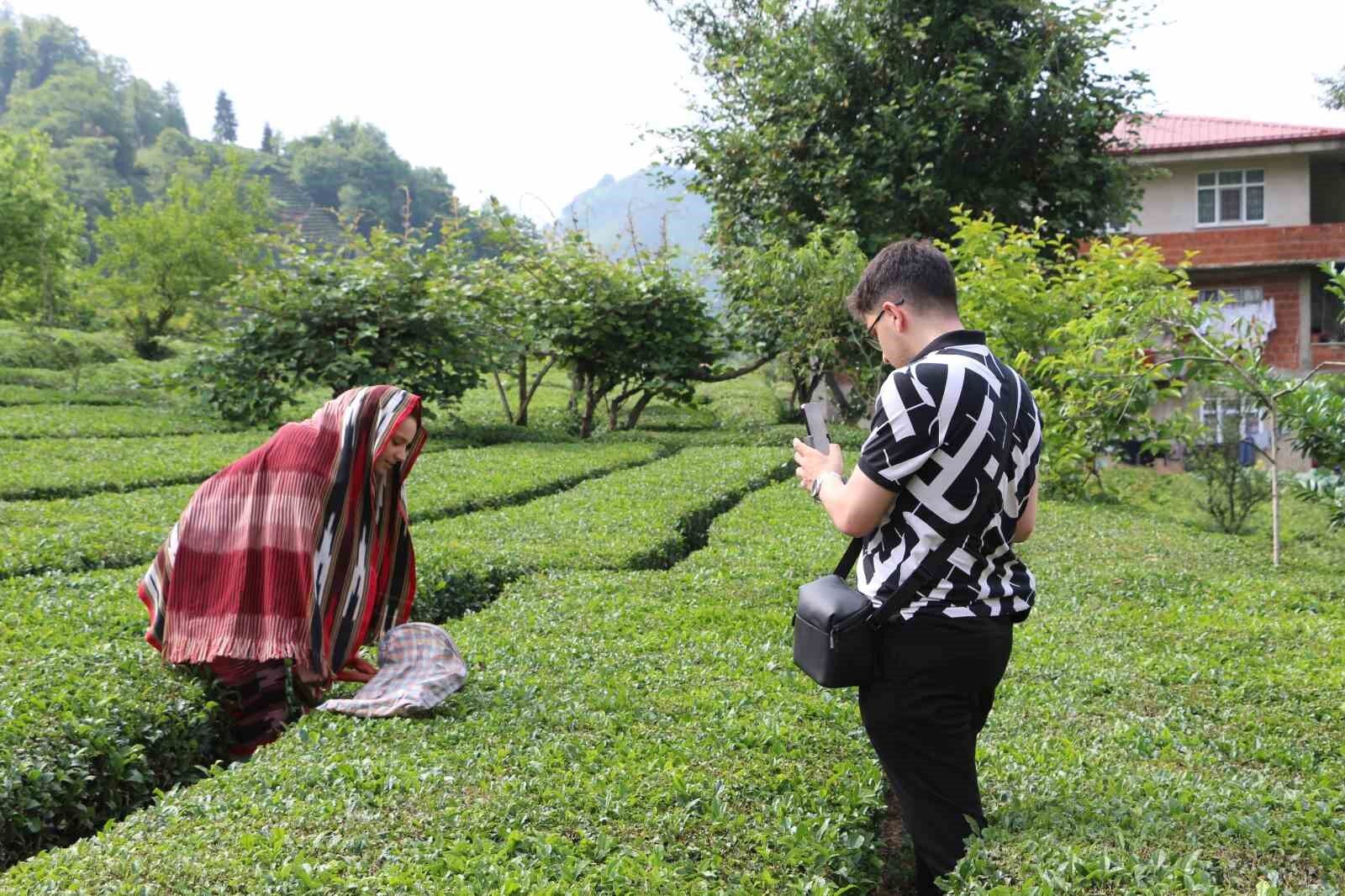Rize’nin yeni gözdesi: Baklava görünümlü çay bahçesi