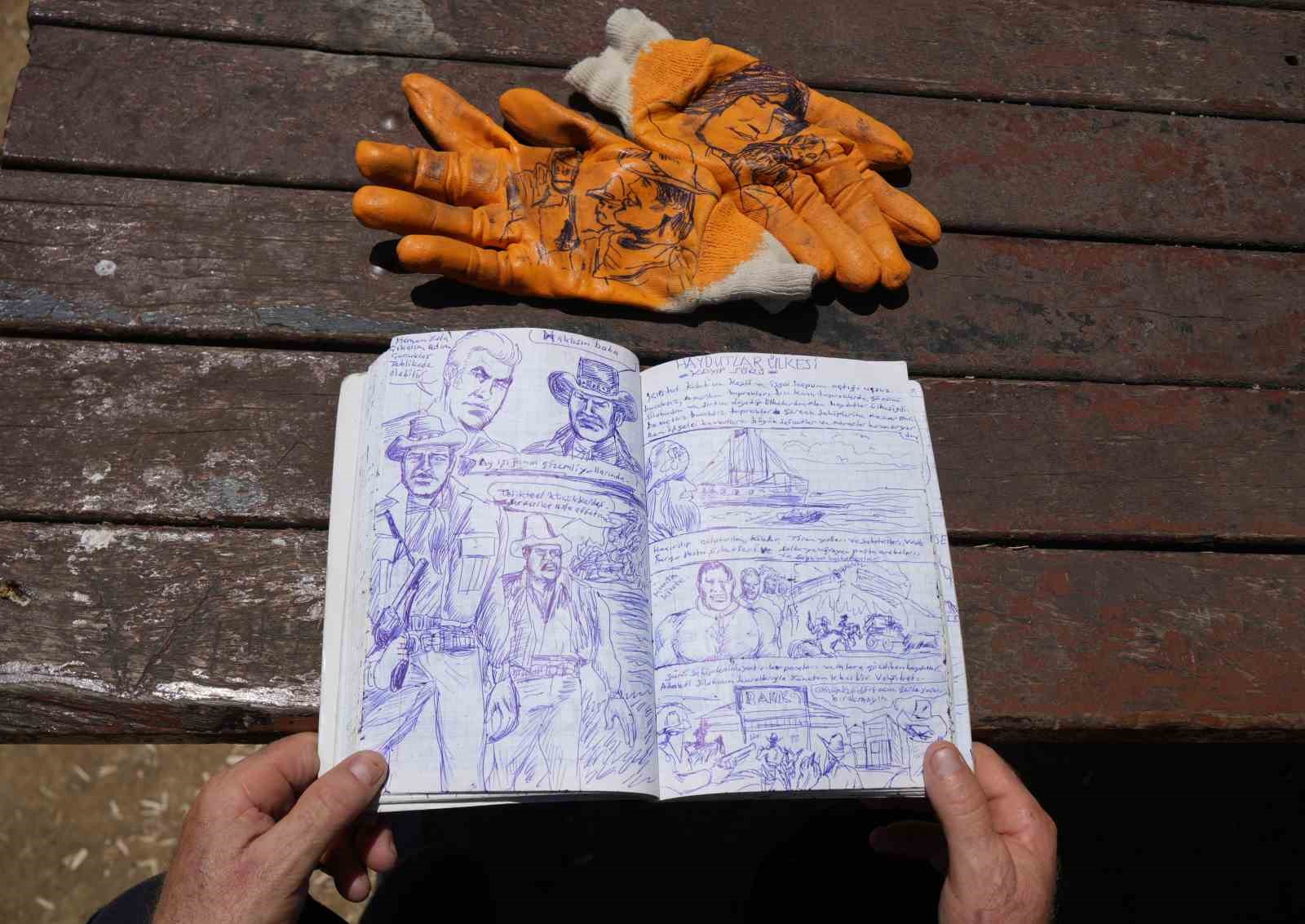 Temizlik işçisinin sıra dışı yeteneği: Güneşi kalem gibi kullanıyor