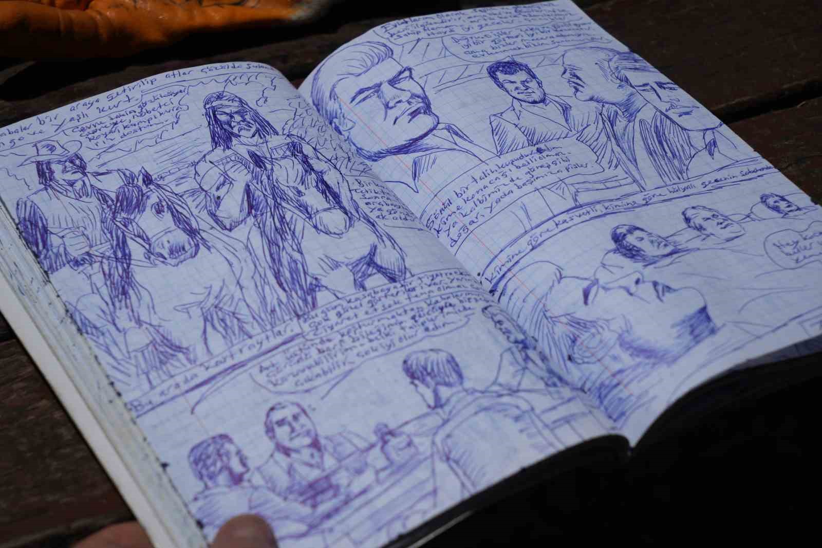 Temizlik işçisinin sıra dışı yeteneği: Güneşi kalem gibi kullanıyor