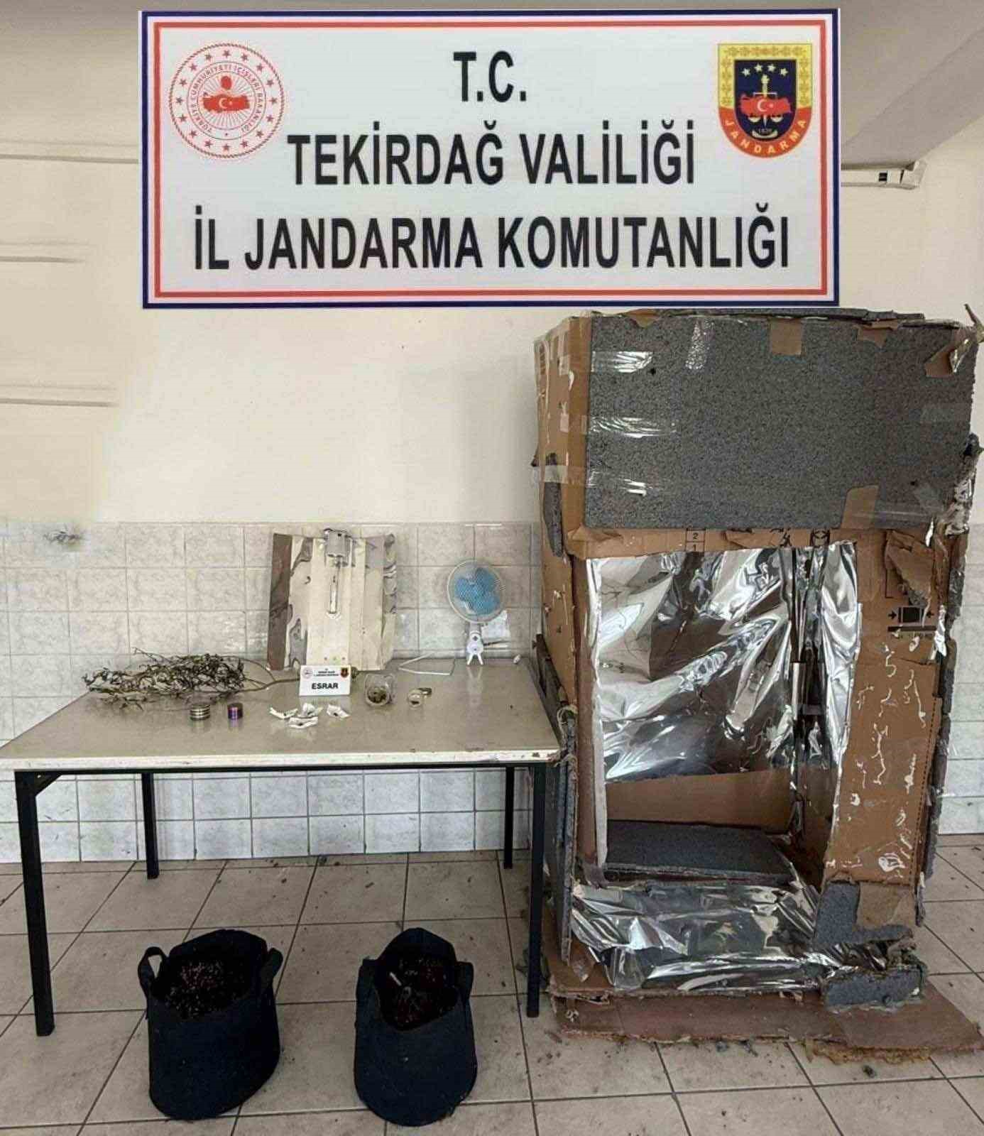 Tekirdağ’da jandarmadan uyuşturucu ve silah operasyonu