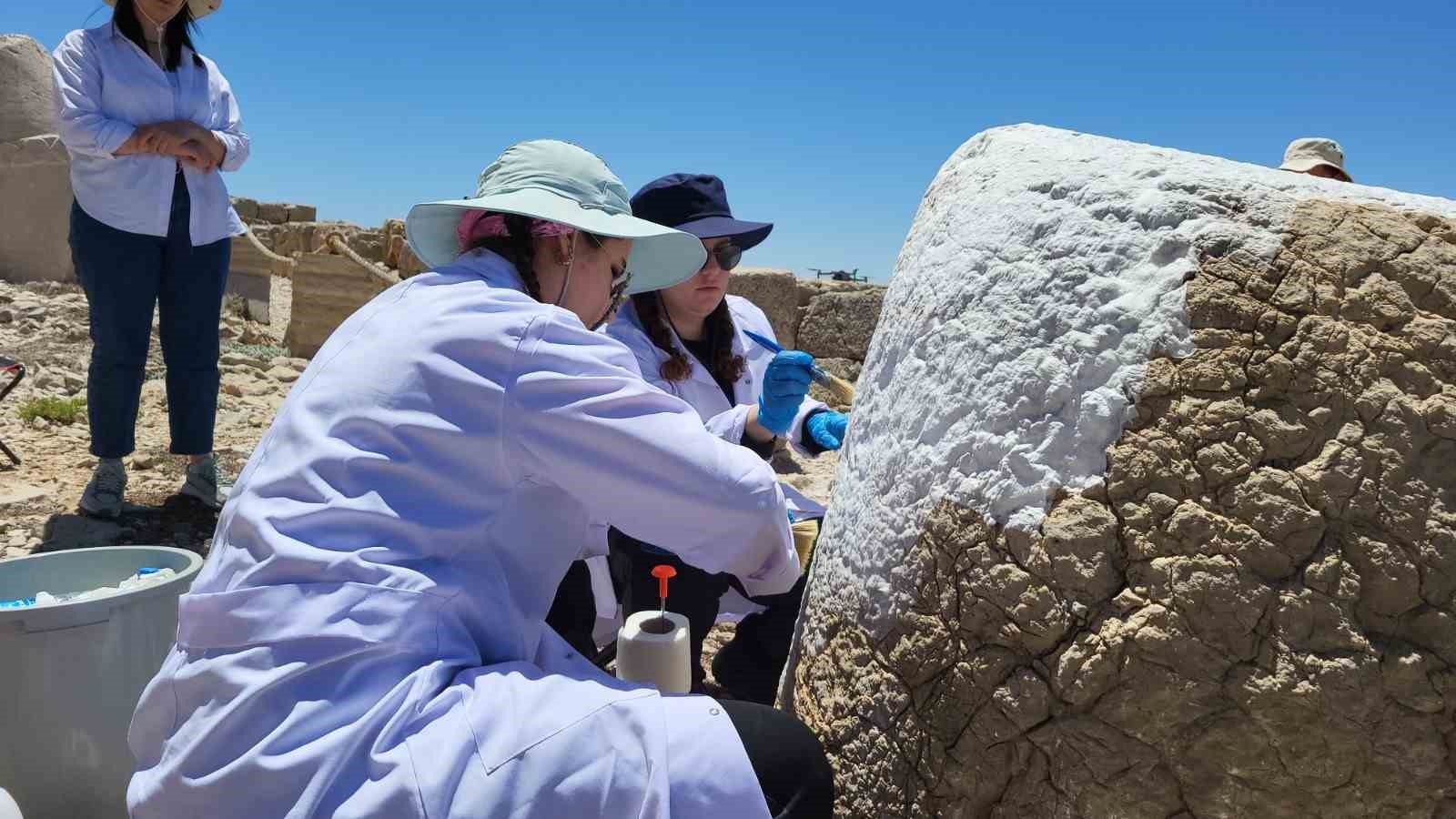 Nemrut Dağı’ndaki heykellere nano kireç enjekte edildi