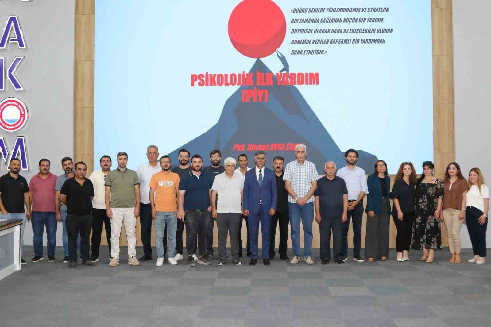 Van’da afetlere yönelik psikolojik ilk yardım eğitimi