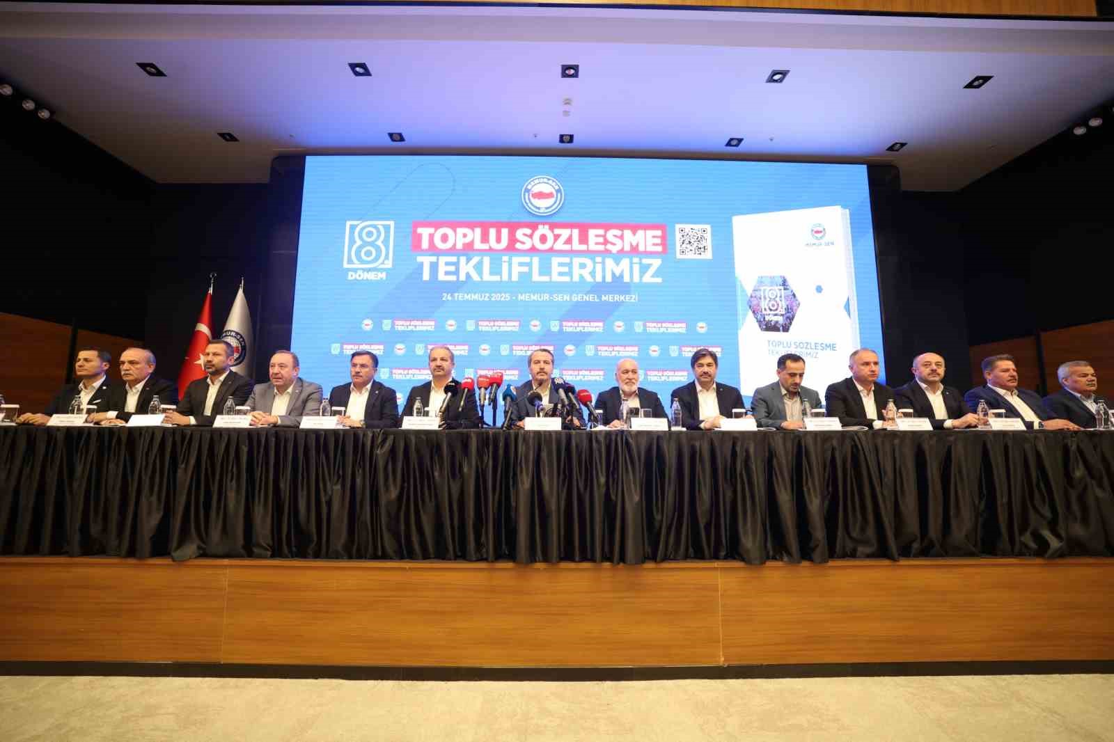 Memur-Sen 8’inci dönem toplu sözleşme tekliflerini açıkladı
