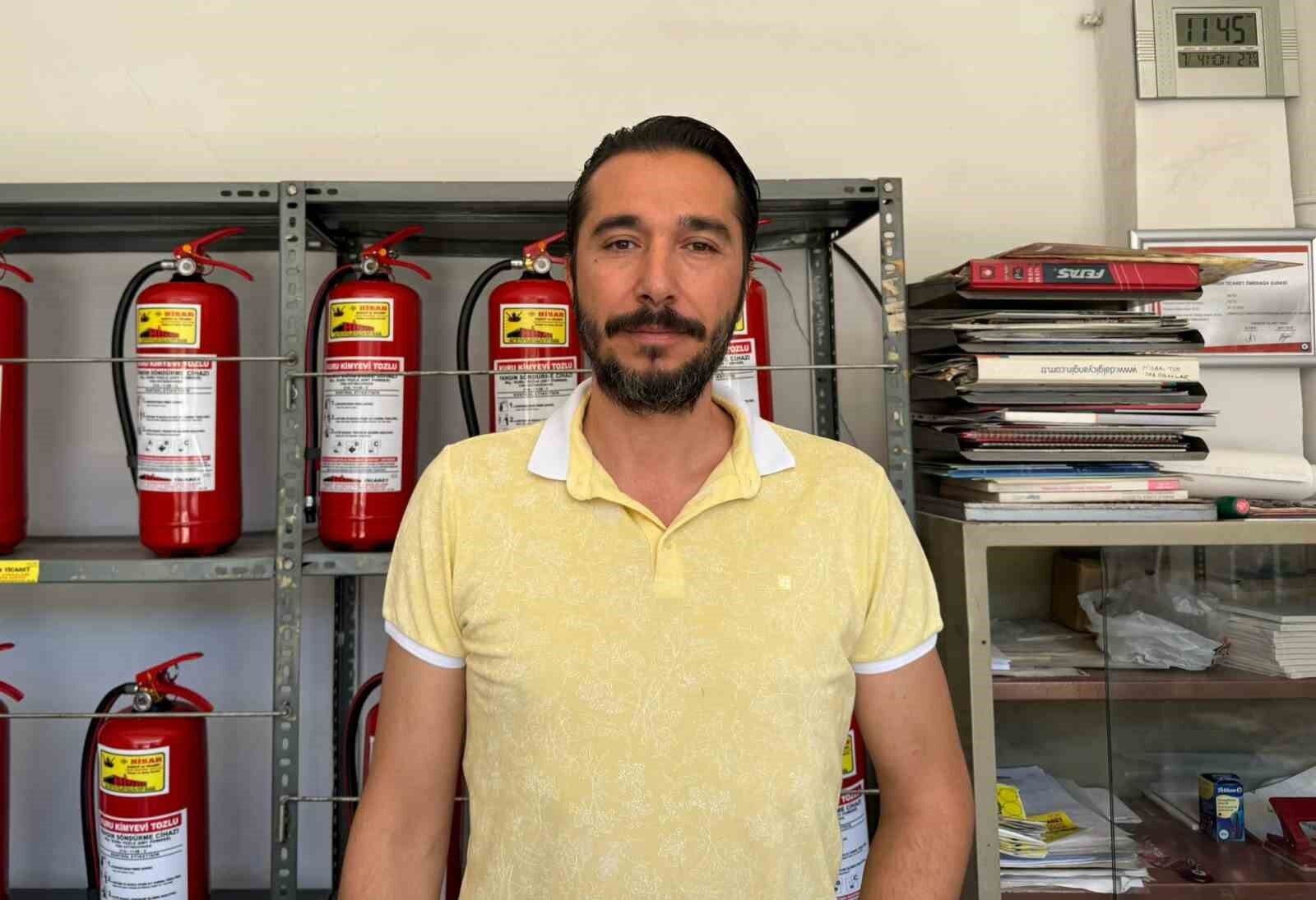 Orman yangınlarından sonra yangın tüplerine talep arttı