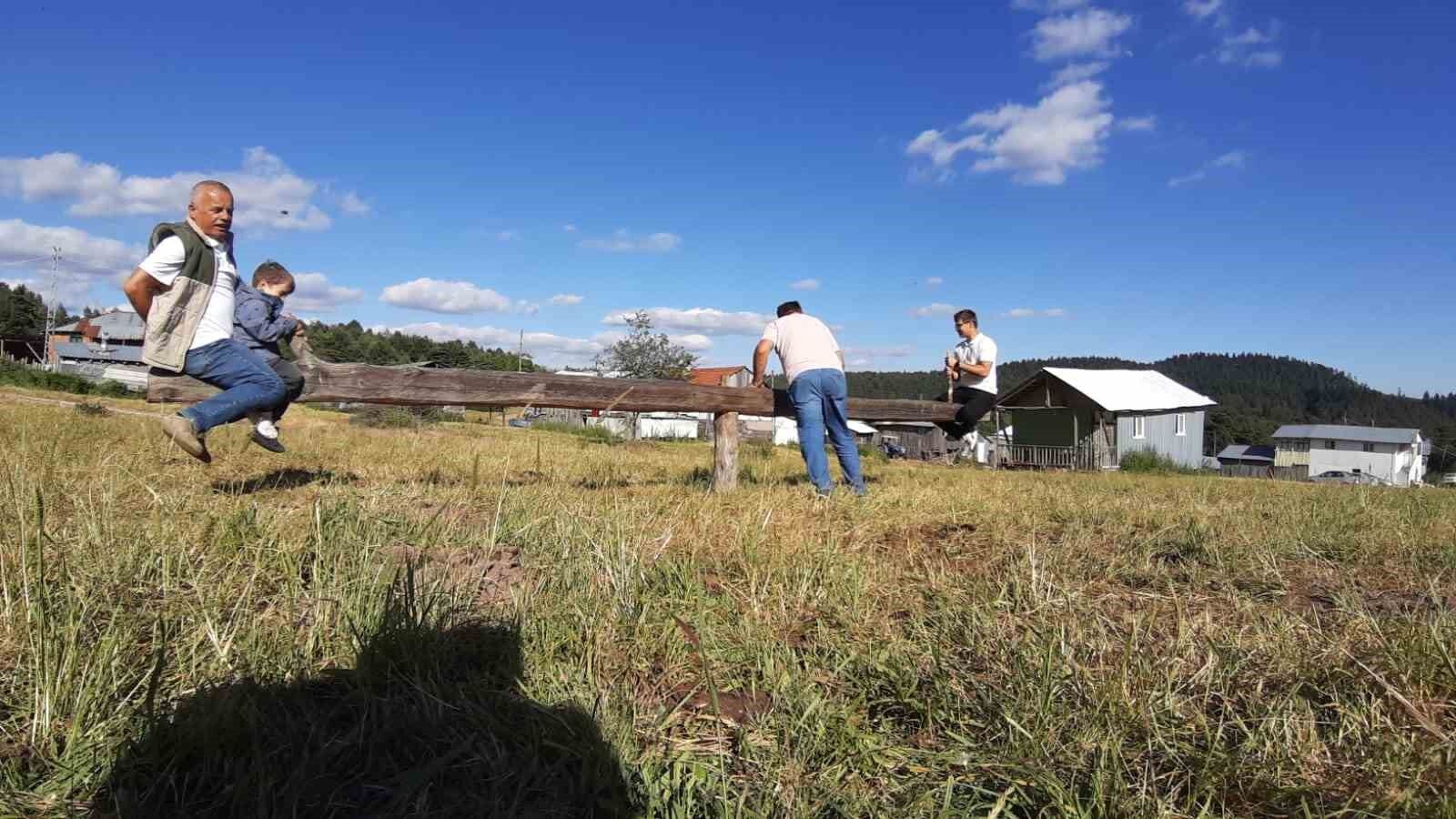 Yaylada unutulmaya yüz tutmuş eğlence: 