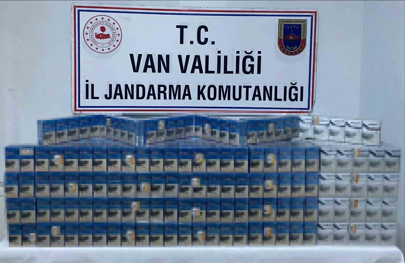 Van’da 6 bin 207 paket kaçak sigara ele geçirildi