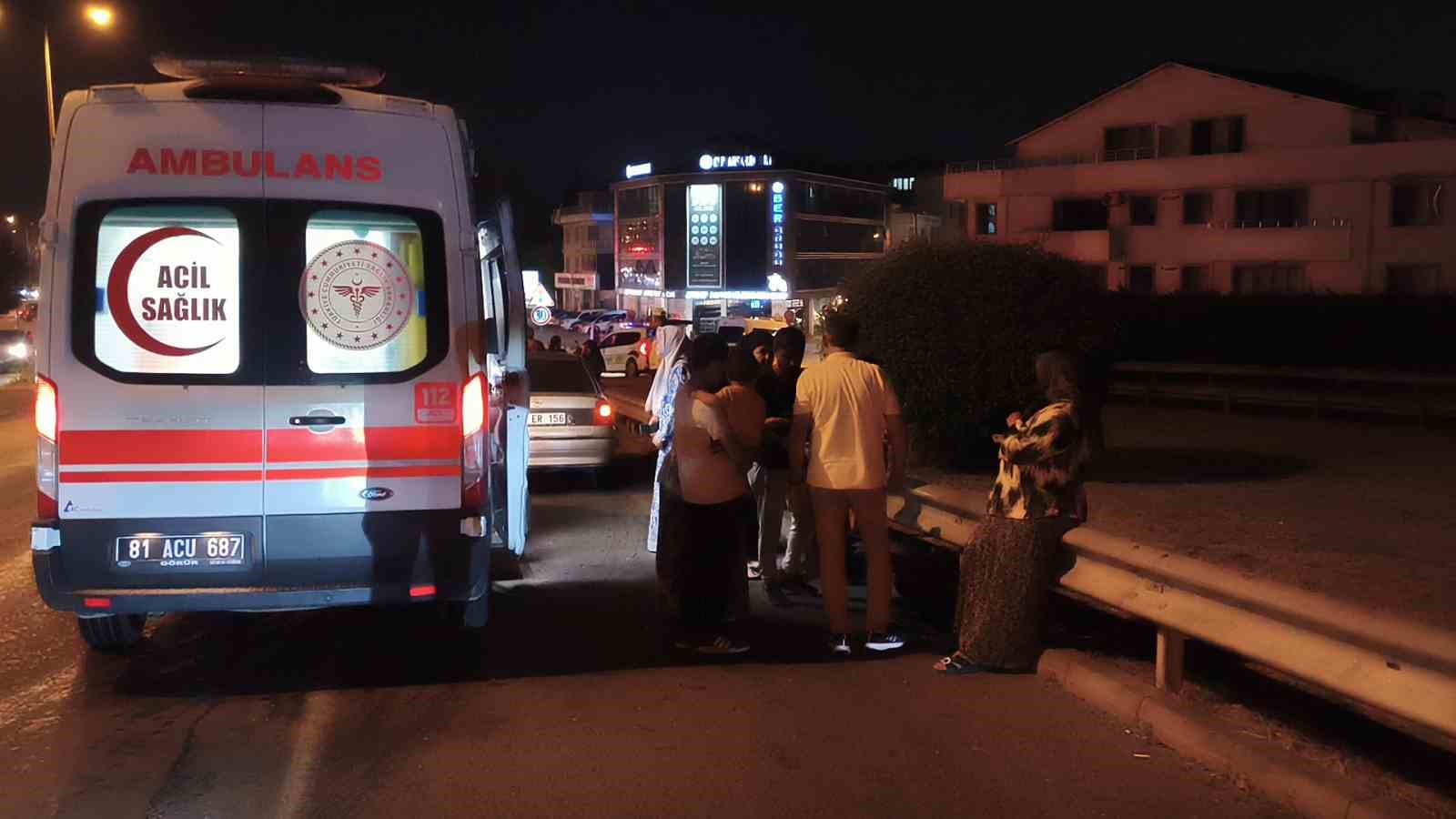 Düzce’de 3 aracın karıştığı zincirleme kazada 1 kişi yaralandı