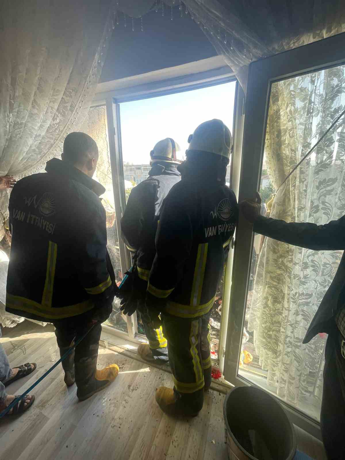 Van’da ev yangını