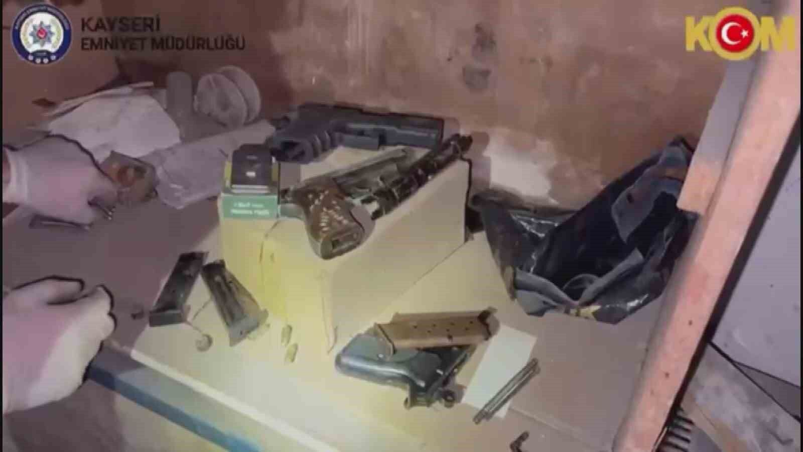Kayseri’de silah kaçakçılarına operasyon: 5 gözaltı