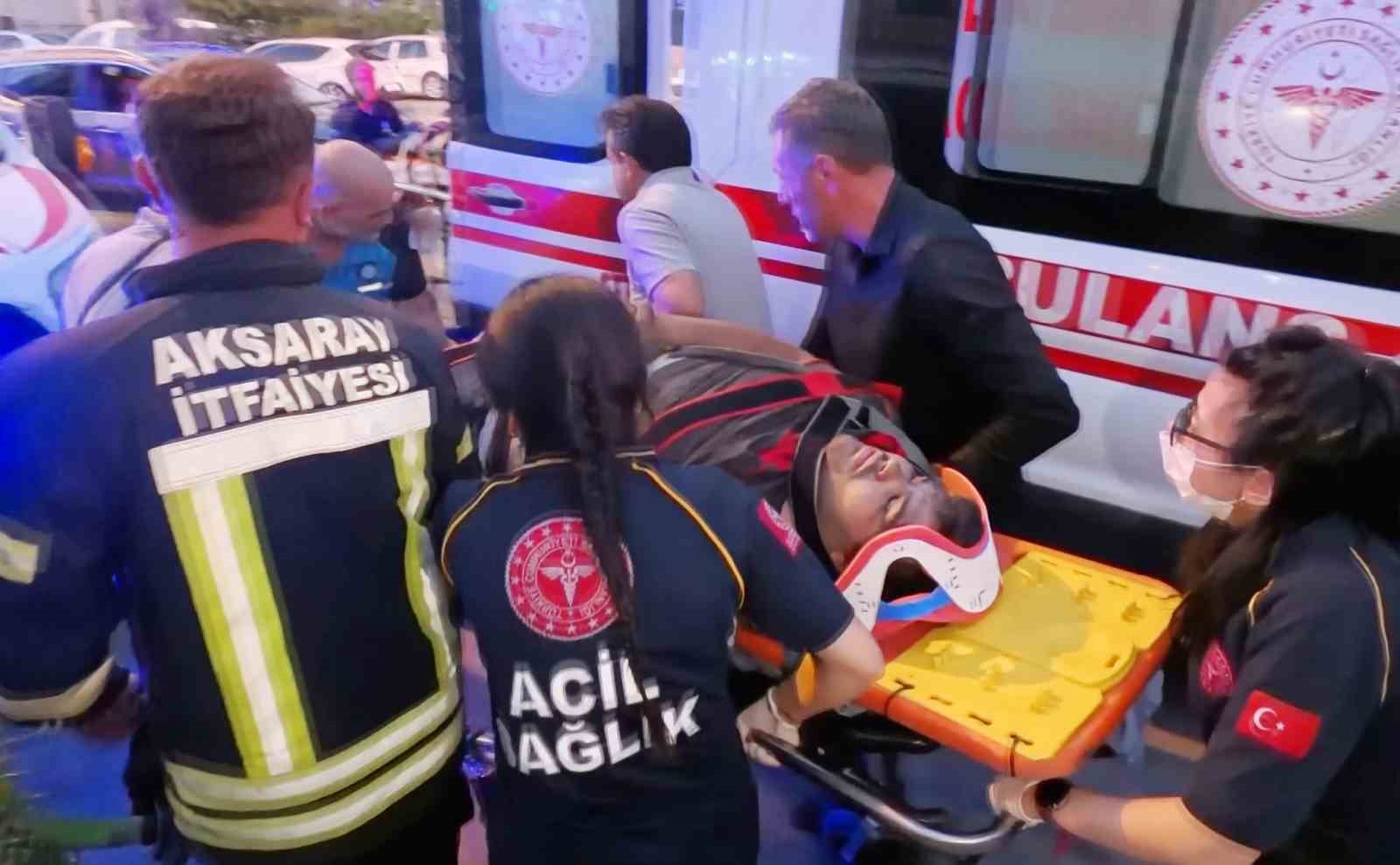 Aksaray’da asansör faciası: 2 ağır yaralı