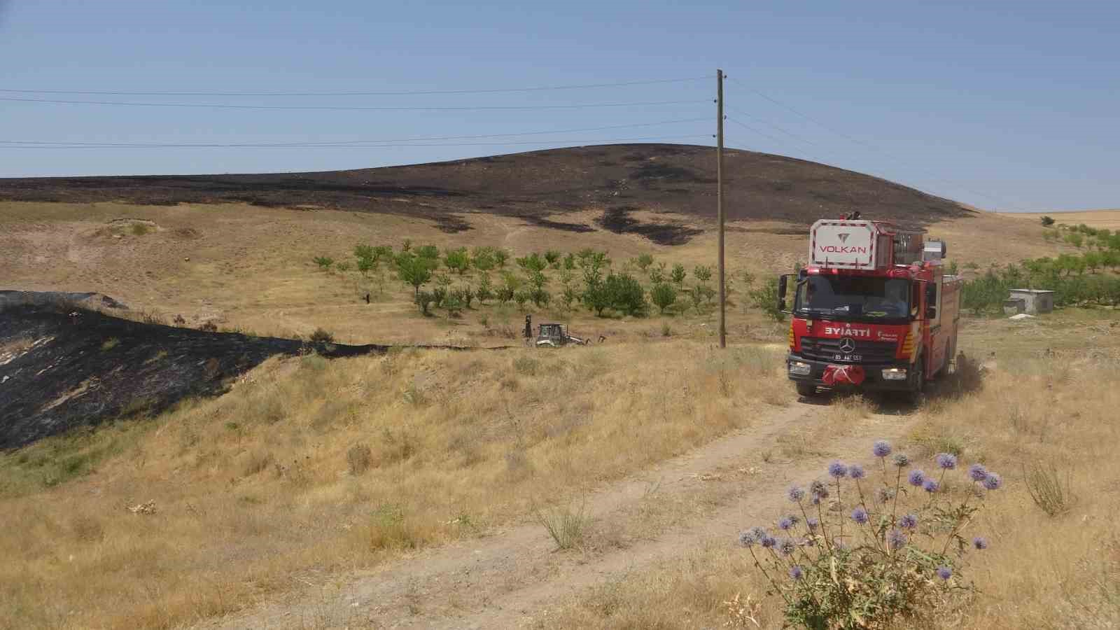 Van’da kuru ot yangını: Yüzlerce dönüm arazi kül oldu