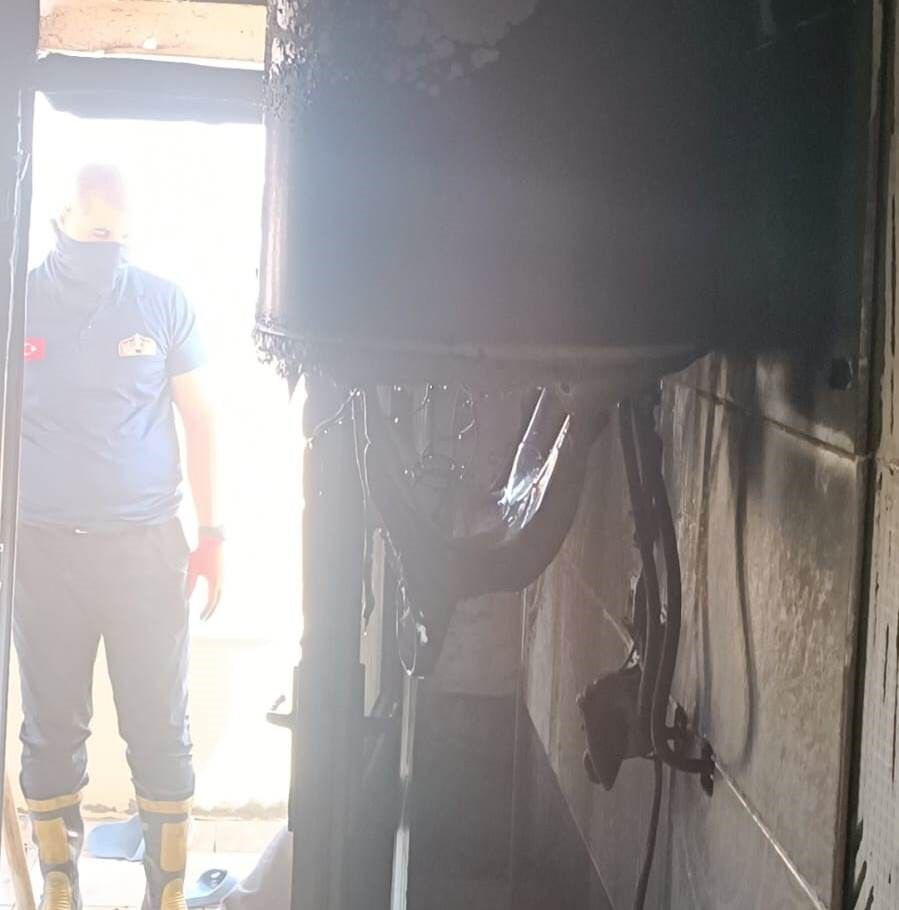 Van’da ev yangını