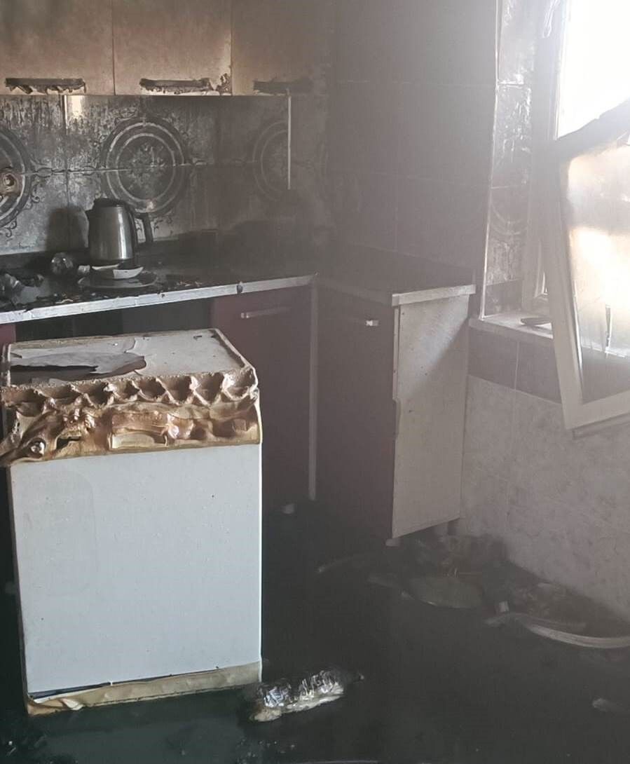 Van’da ev yangını