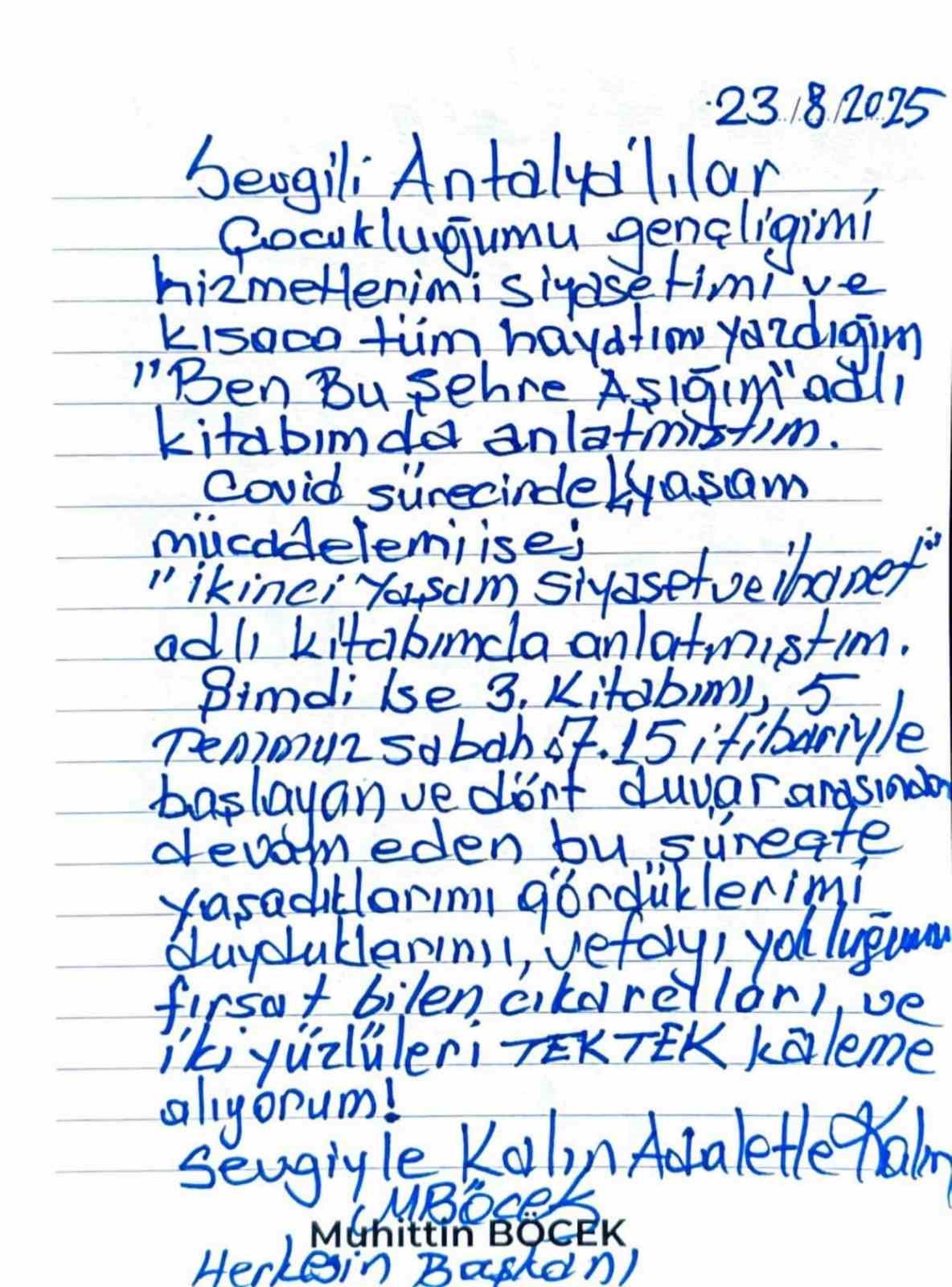 Muhittin Böcek cezaevinde üçüncü kitabını yazıyor