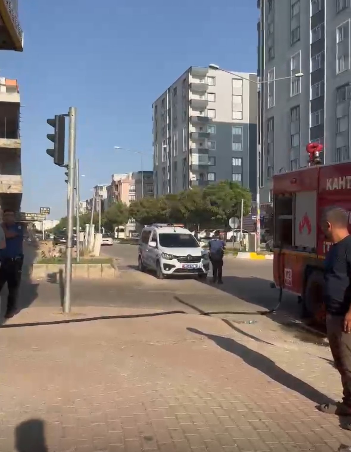 İş yerinde çıkan yangın korkuttu