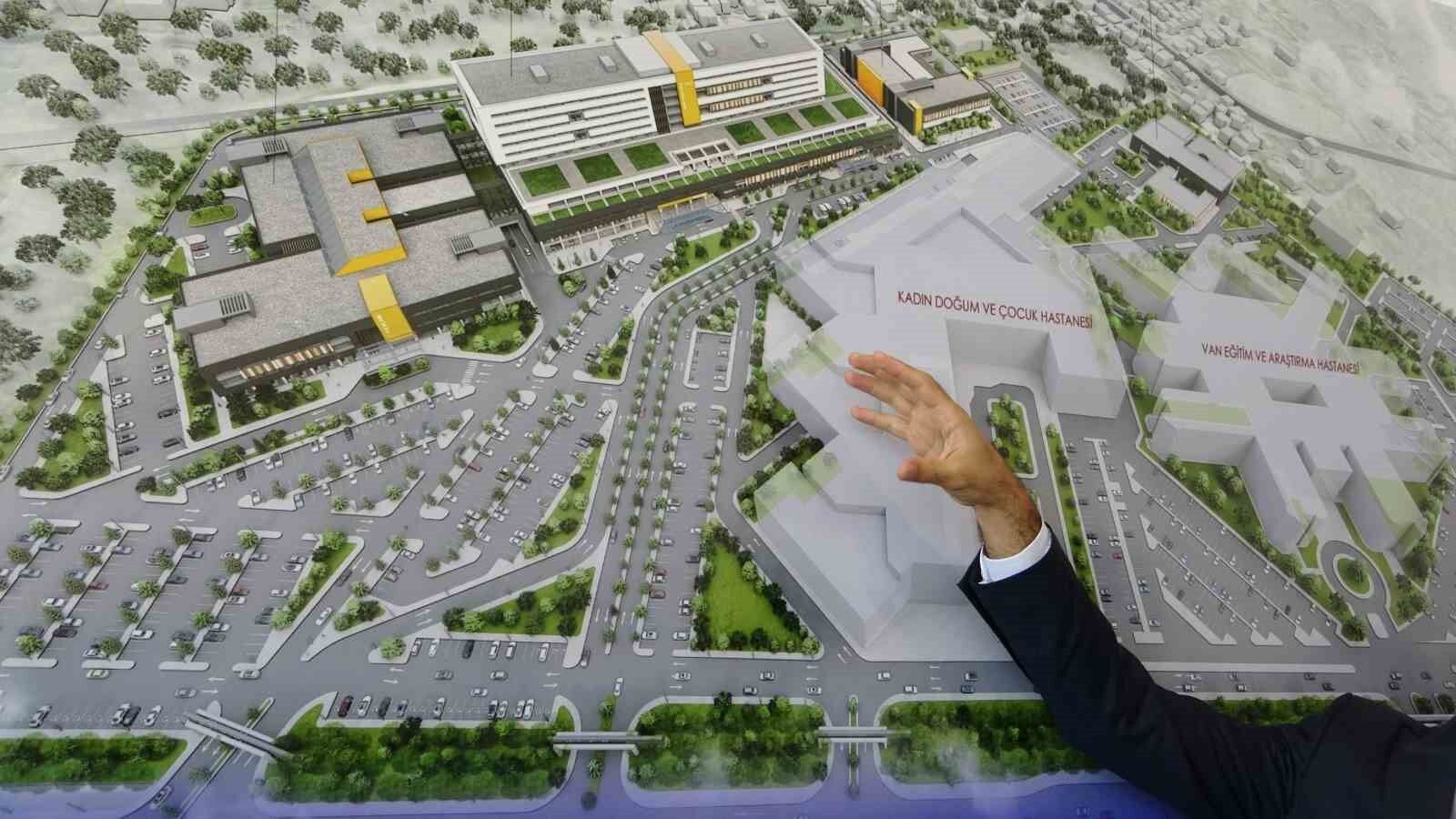 Van’da 800 yataklı şehir hastanesinin inşaatı sürüyor