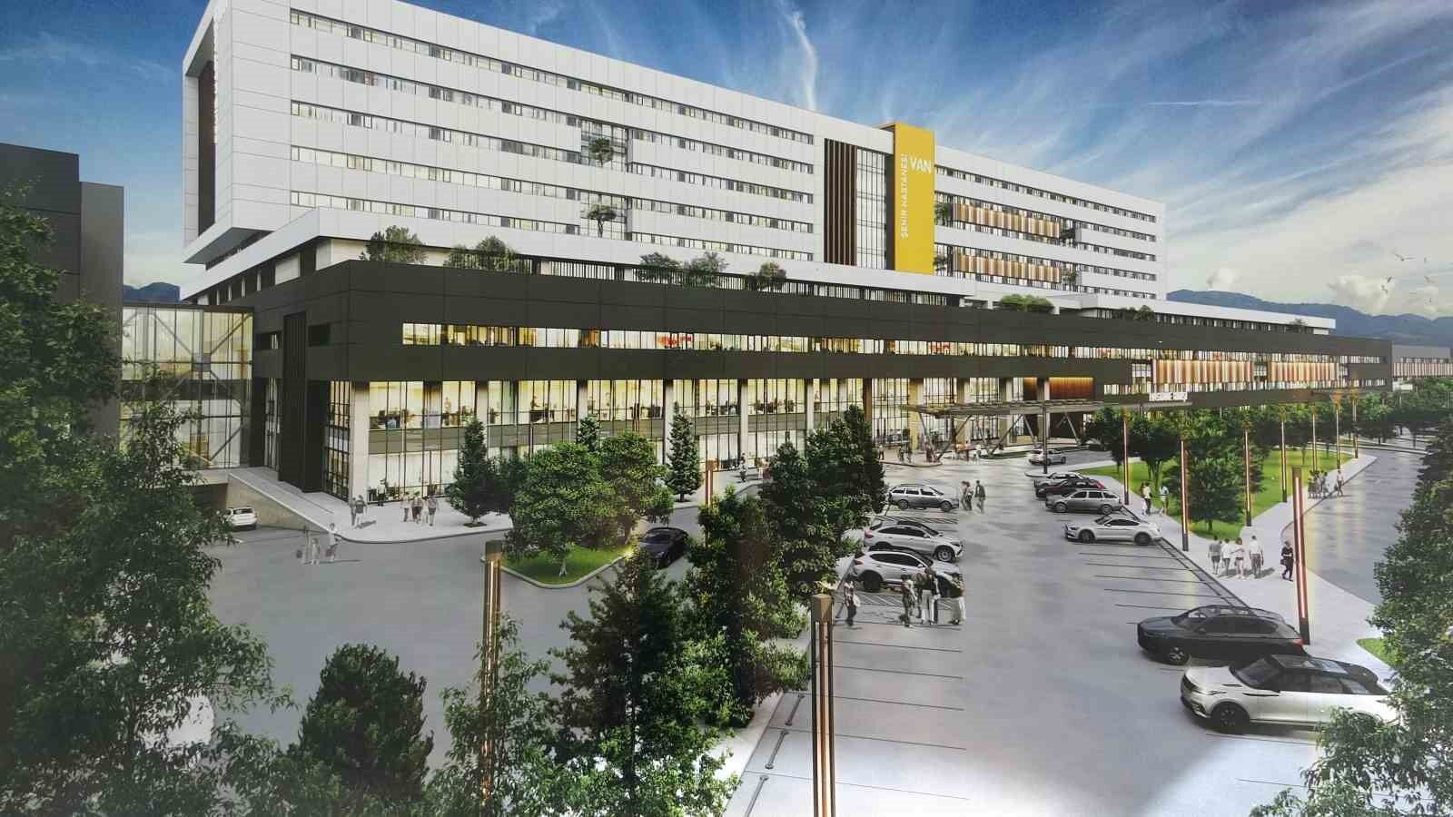 Van’da 800 yataklı şehir hastanesinin inşaatı sürüyor