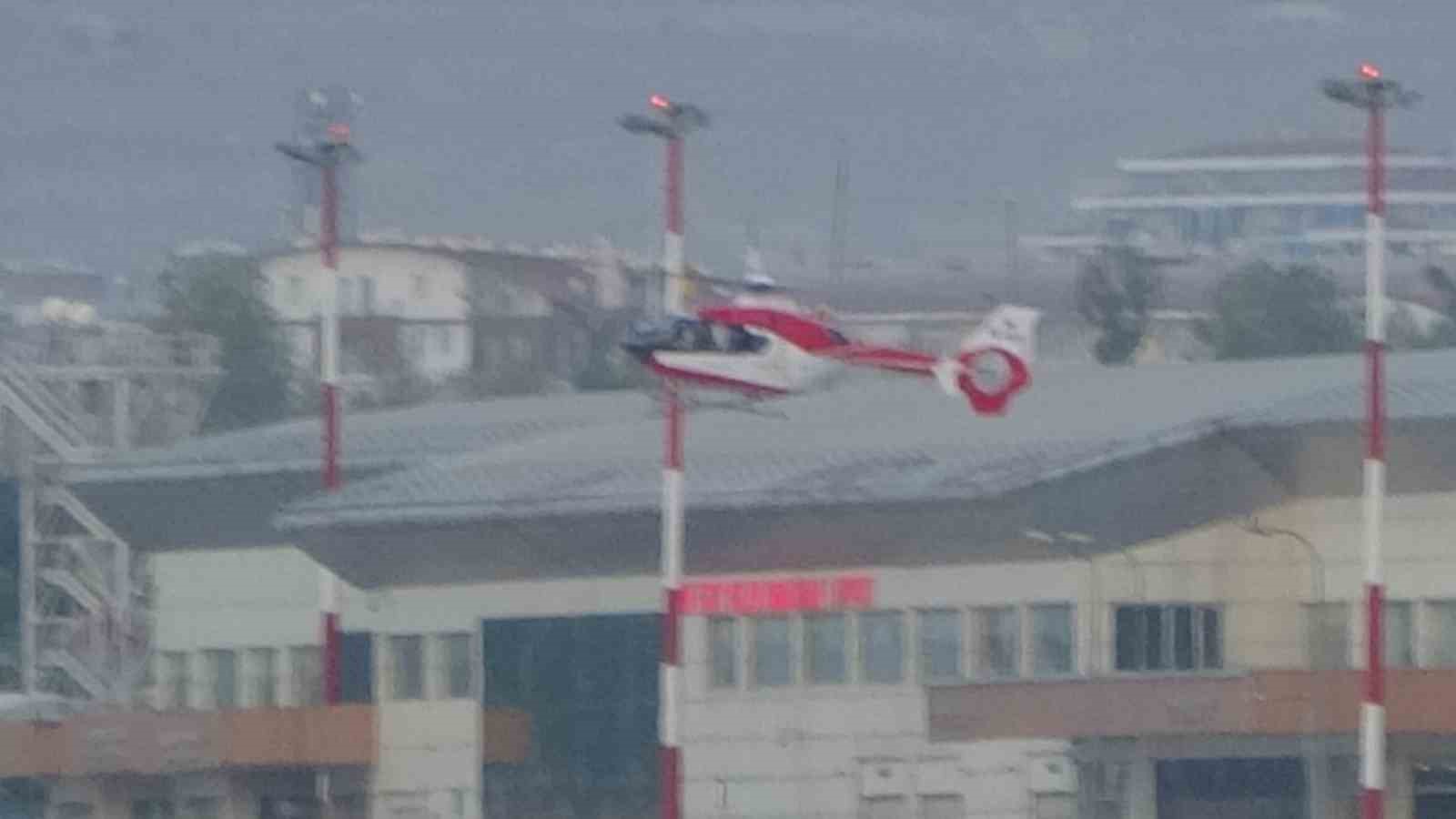 Serebrovasküler hastası şahıs ambulans helikopter ile Van’a getirildi