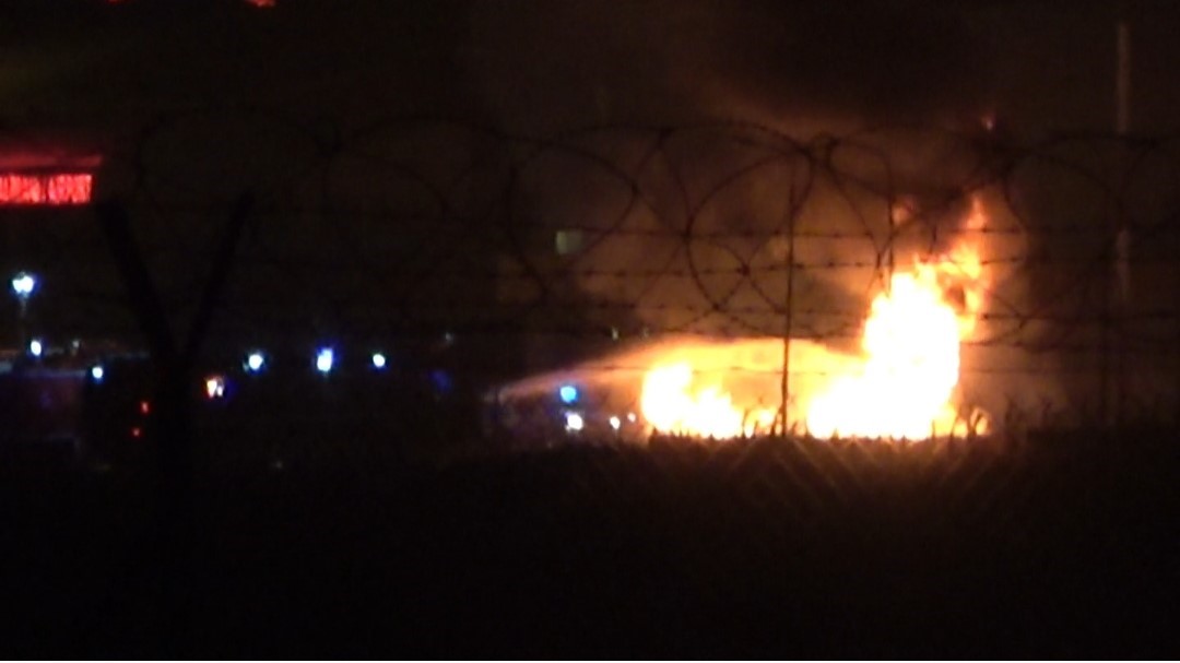 Van Havalimanı’nda yangın tatbikatı