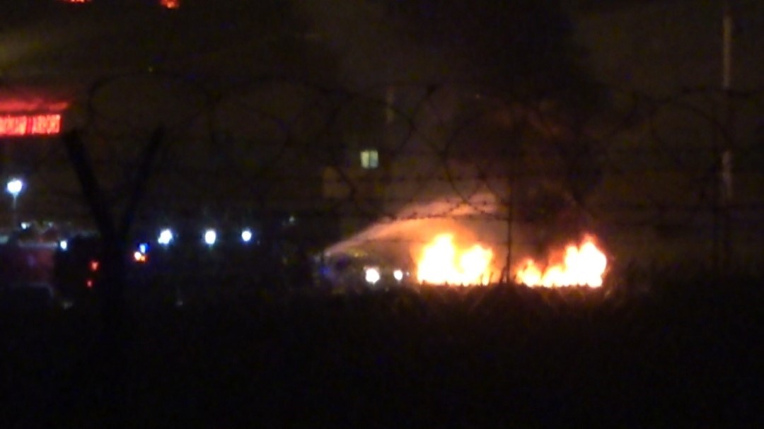 Van Havalimanı’nda yangın tatbikatı