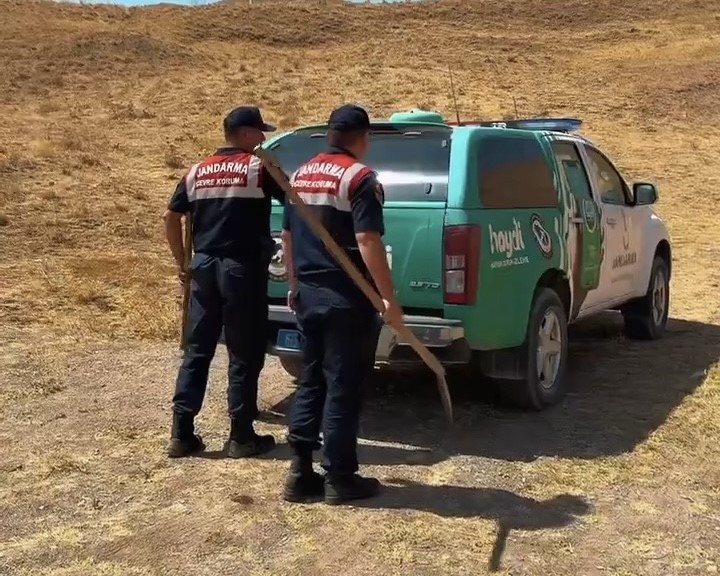 Van jandarmasından yaban hayatına minik su havuzları