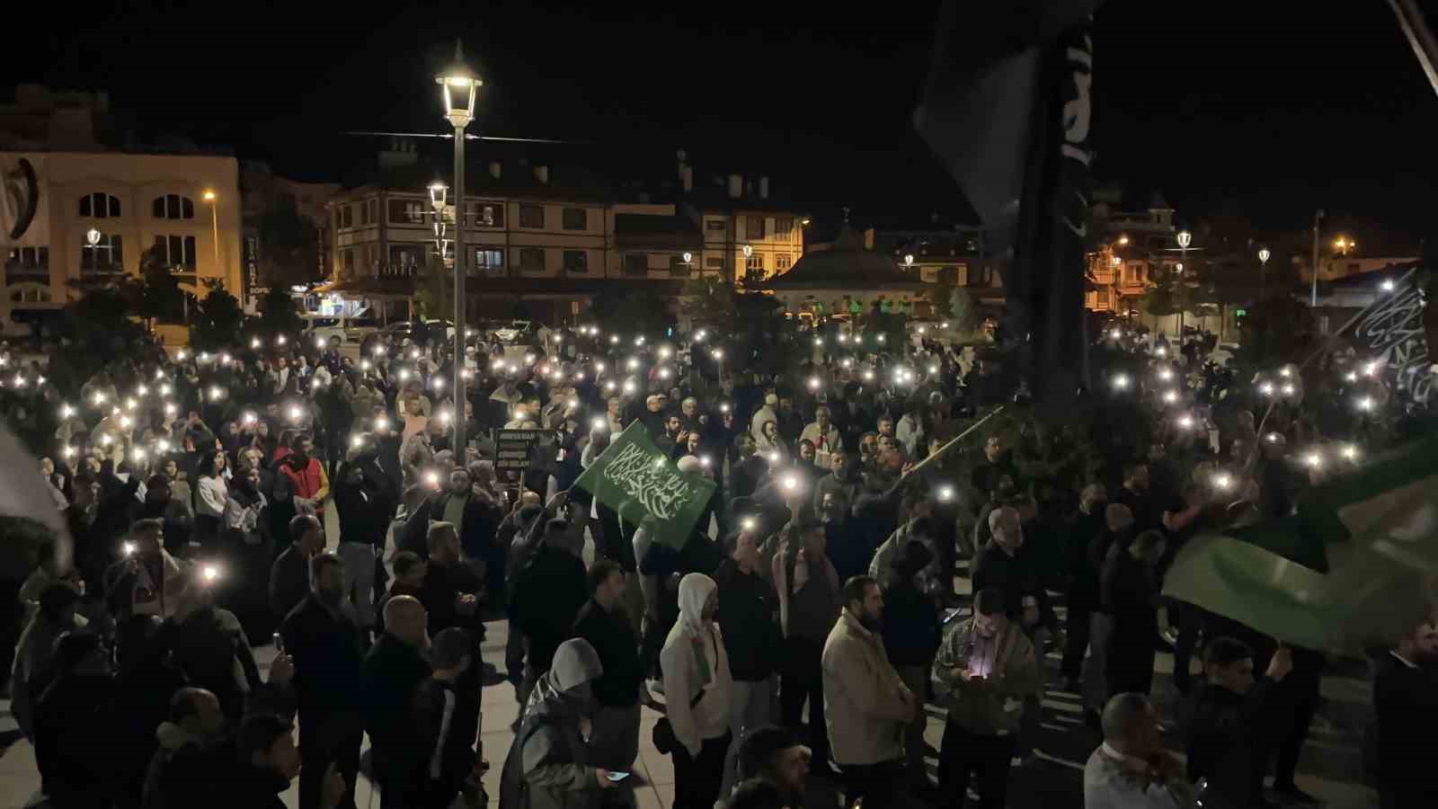 Konya’da İsrail’in Küresel Sumud Filosuna saldırısı protesto edildi