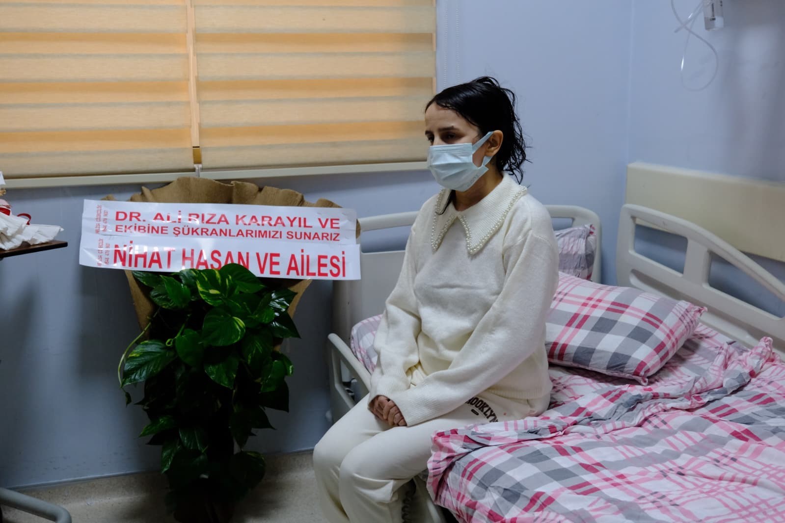 Irak’ta tüp patlamasında yaralanan kadın Van’da hayata tutundu