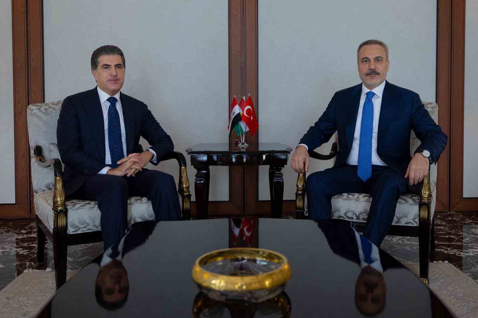 Bakan Fidan, IKBY Başkanı Barzani ile görüştü