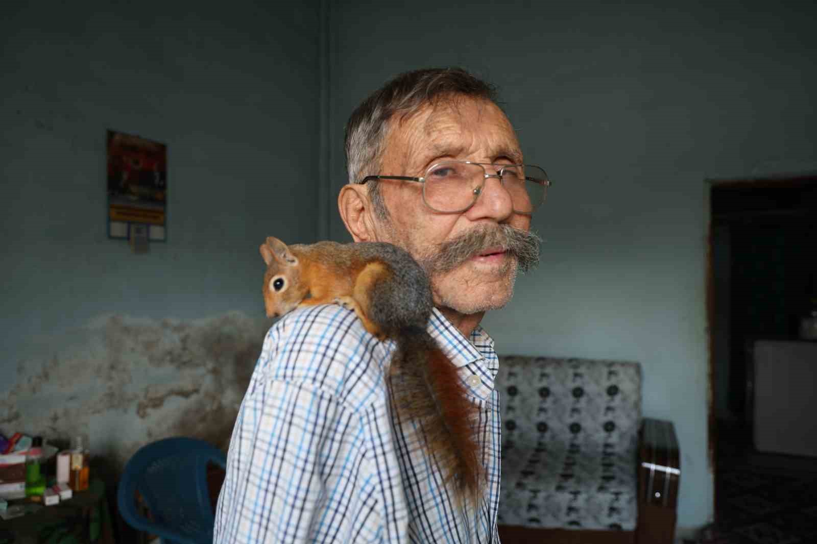 Yalnız kalmıştı, yavruyken kurtardığı ’sincap’ dostu oldu