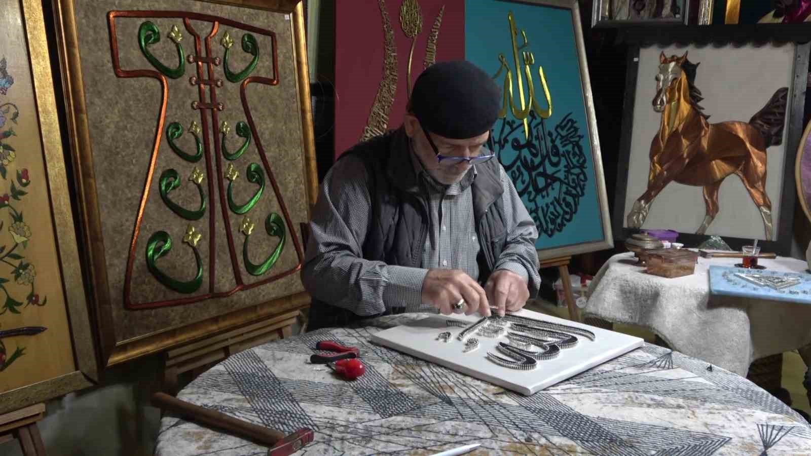 Çivi ve telin ustası: 71 yaşında sanatı yaşatıyor