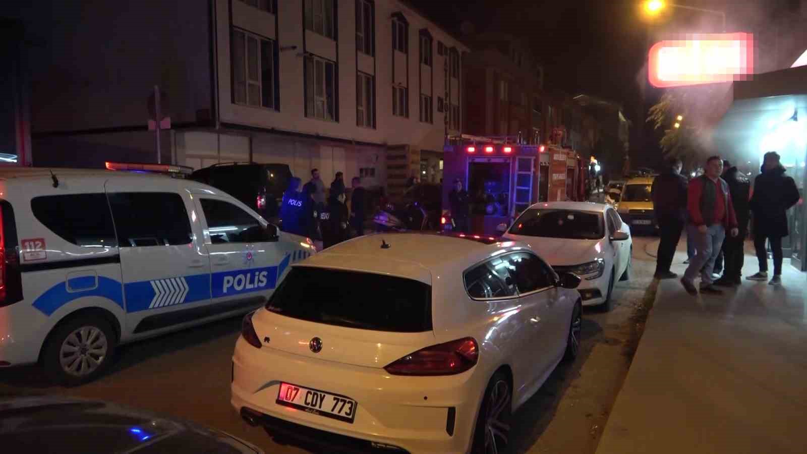 Amasya’da korkutan yangın: Marketi duman kapladı