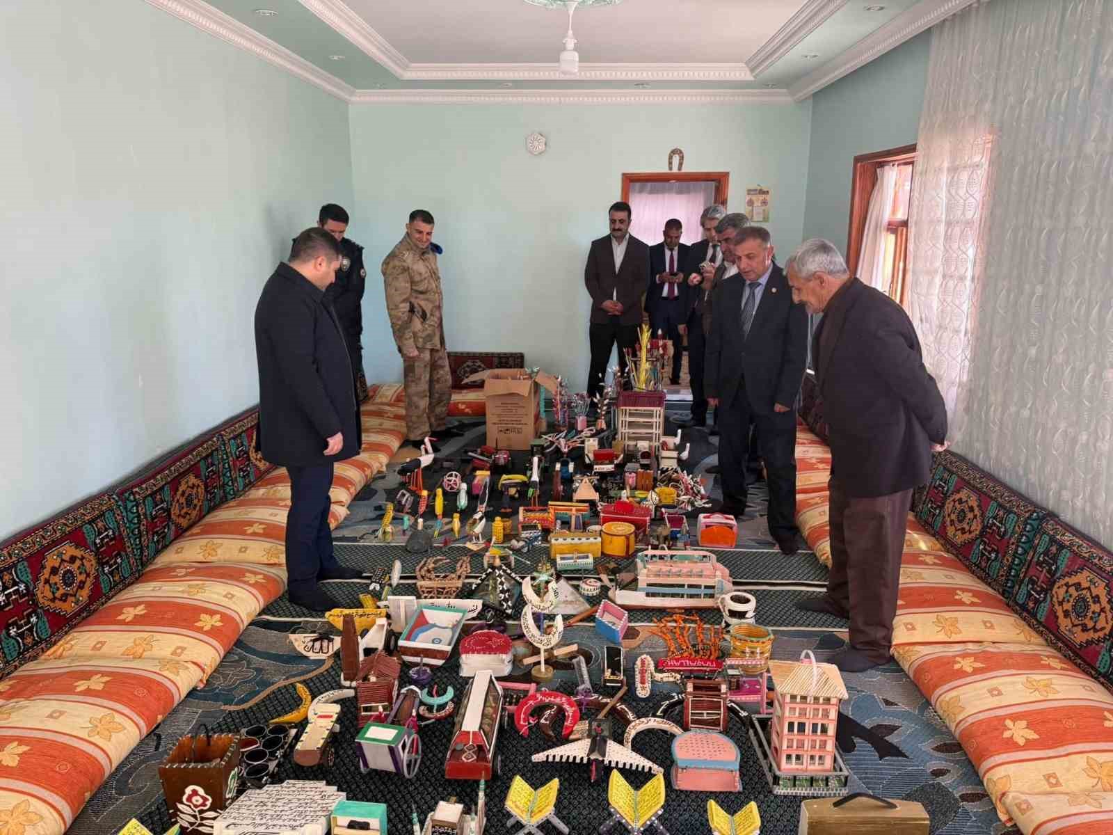 Parkinson hastasının üretim mücadelesine kaymakamdan destek