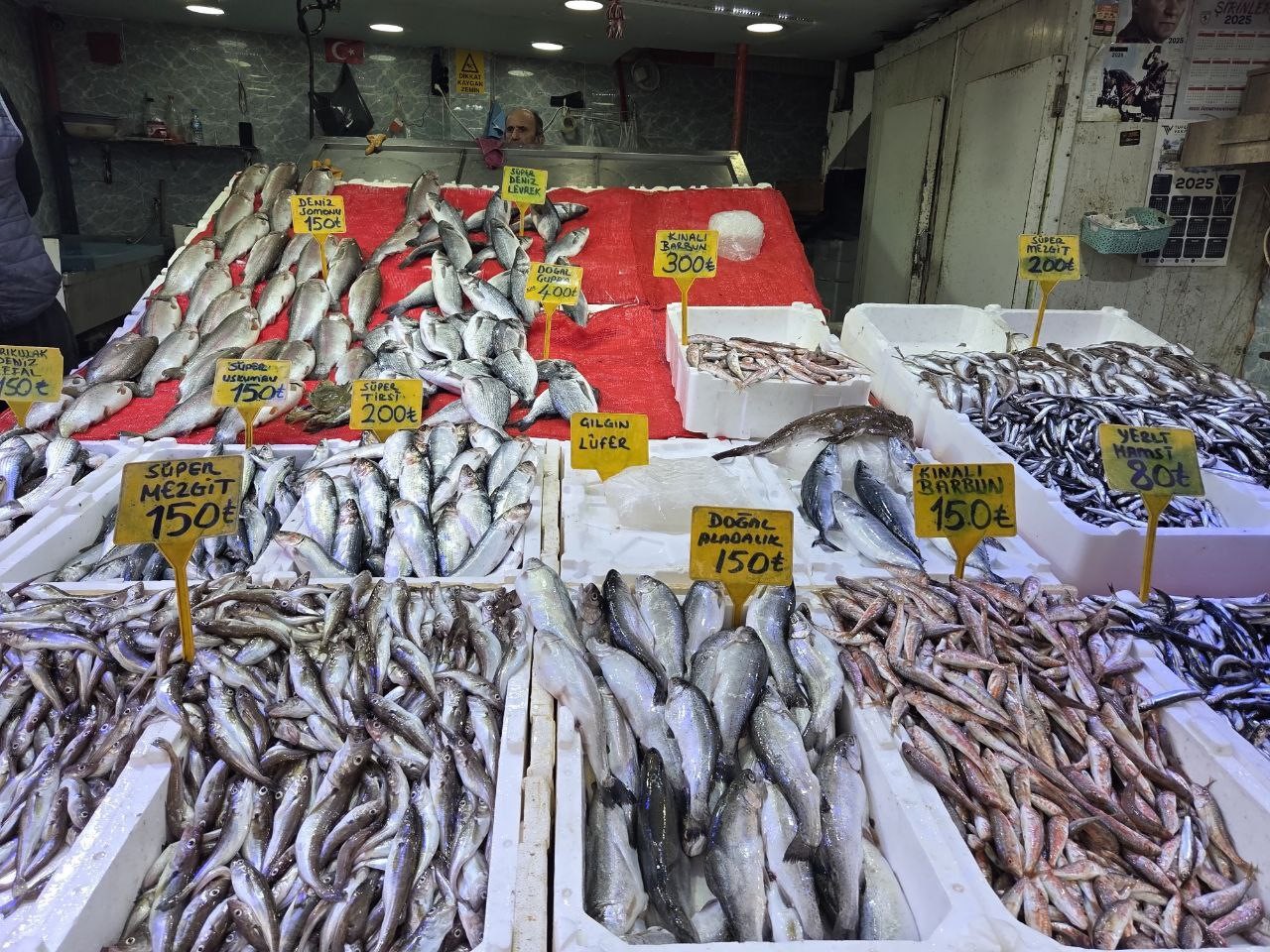 Tezgahlarda hamsi bolluğu